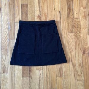 Zara Black Size Small Knit Mini Skirt